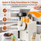 Versatile Frozen Treat Maker | 2-in-1 Ice Cream & Slush Machine for Quick Desserts